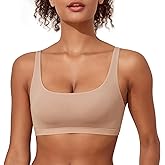 PrettyGuide Women's Wireless Scoop Neck Bralette Seamless Bra No Underwire Unlined Comfortable Bras
