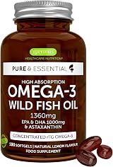 Igennus Omega-3 Wild Fish Oil 1360mg EPA DHA rTG 180 Softgels IFOS Certified view 1