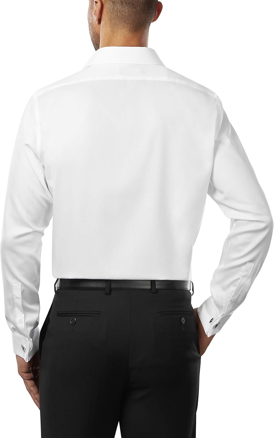 Calvin Klein Men's Dress Shirt Slim Fit Non Iron Solid French Cuff at  Men’s Clothing store