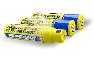 Pzaz, Breath Spray for Bad Breath with Caffeine, Vitamins, Electrolytes - Breath Freshener and Energizes Naturally - Peppermint Flavored - 70 Sprays (3 Pack)