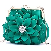 SUNROLAN Women's Evening Clutches Formal Purses Handbags Sparkling Wedding Party Handbag for Bride Small Purse with Chain