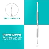 HOKIN Dental Care Kit - 5Pcs Stainless Steel Plaque Remover Tools view 4