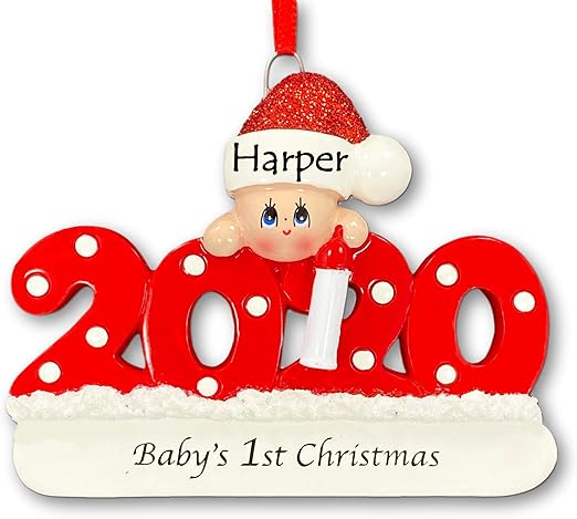 baby's first christmas ornament amazon