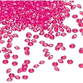 uxcell 10000Pcs Wedding Table Scatter Confetti Fake Crystals Acrylic Diamonds Rhinestones Vase Fillers Gems for Crafts, Party, Table Centerpiece Decor, Bridal Shower Party (Rose Red, 3mm)
