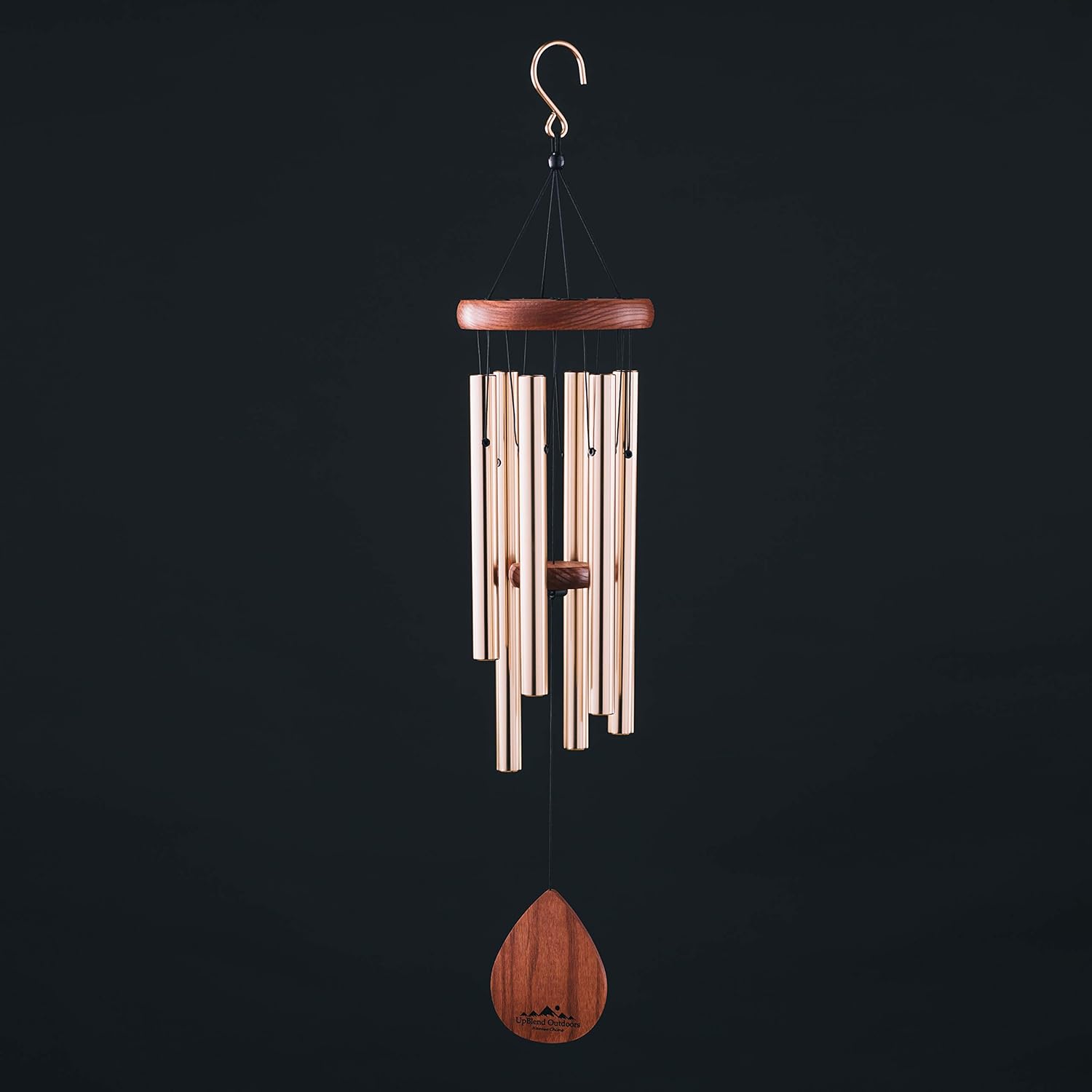 UpBlend Outdoors Medium Wind Chime, Havasu Hand-Tuned (28" Total Length); A Beautiful Gift for Your Patio, Garden, and Outdoor Home décor. : Garden & Outdoor