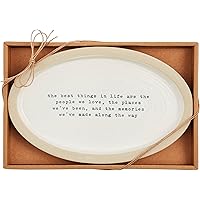 Mud Pie Farm Sentiment Plate, 6 1/2" x 11", Best