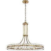 Crystorama Clover 12 Light Aged Brass Chandelier