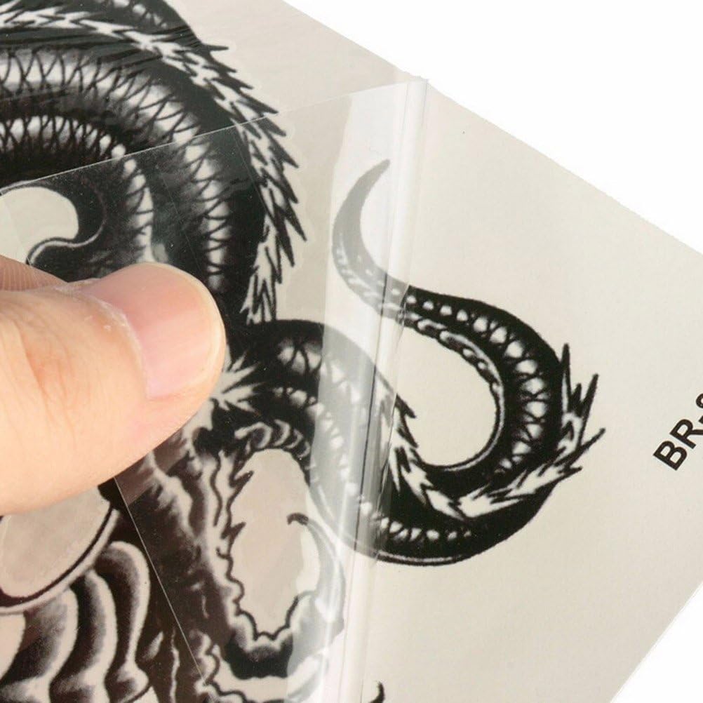 ULTNICE Large Temporary Dragon Tattoo Stickers Waterproof Arm Sleeve for Men Women 8.27 X 5.91 Inch Realistic Fake Body Art Cover Scar - Image 5