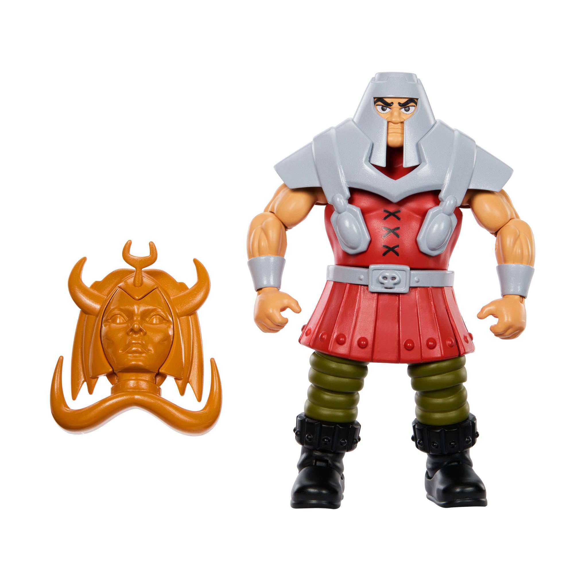 Masters of the Universe Origins Action Figure Cartoon Collection Ram Man, 5.5-inch 1980s MOTU TV Human Battering Ram, Detailed Design & Accessory, JBM77