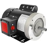1/2HP General Electric Motor 1725RPM Single Phase 115/230V CW/CCW TEFC | Shaft Diameter 5/8",Shaft Length 1.88" 56C Frame AC Motor
