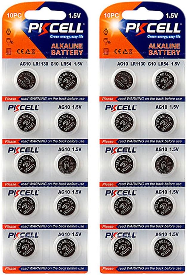 Coin Button Cell Electronics Lr1130 Lr54 Ag10 1 3 1 5v Alkaline Thermometers Batteries pcs