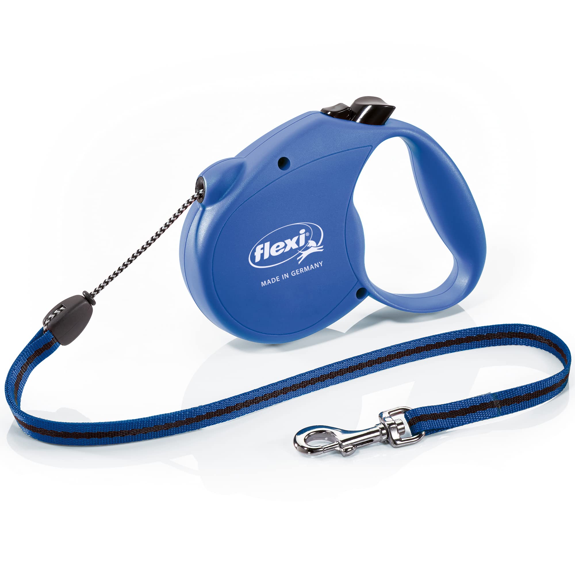 Flexi Basic Standard Cord Blue Medium 5m Retractable Dog Leash/Lead for dogs up to 20kgs/44lbs