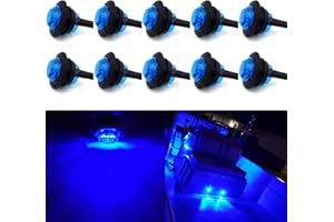 10 Pack Waterproof Marine Boat LED Lights, LED Underwater Lighting, Utility Led Interior Lights Navigation Lights Deck Courte
