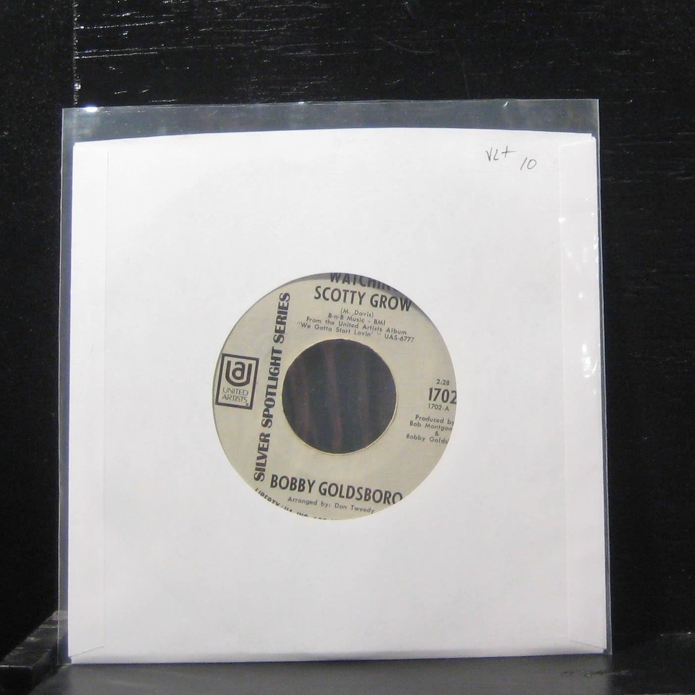 Bobby Goldsboro - Watching Scotty Grow / Water Color Days - 7" Vinyl 45 Record