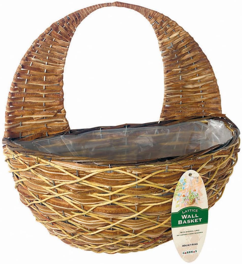 YHNJI Paquete de 2 cestas para colgar en la pared de 14 x 16 cm