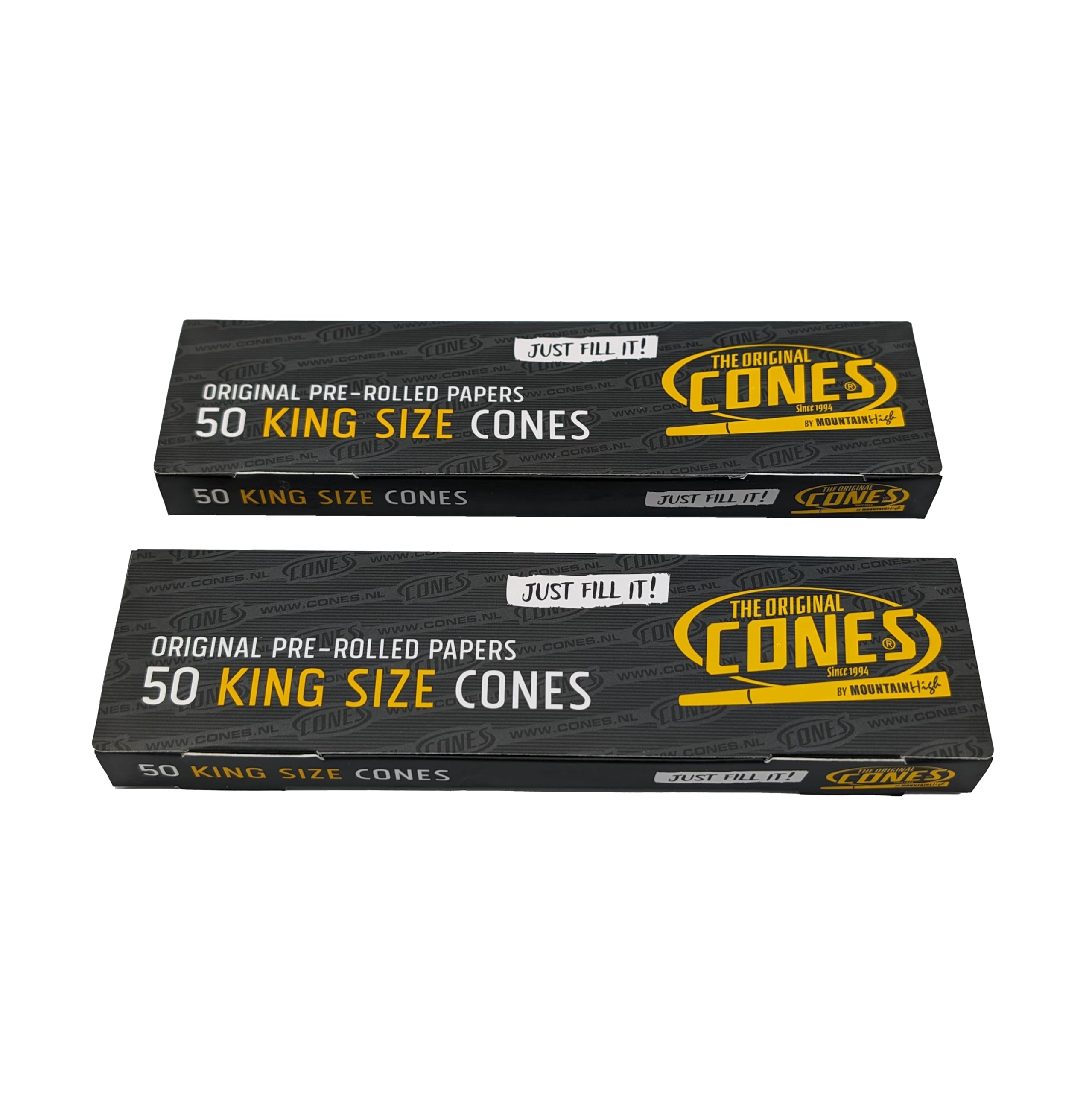 100 Smoking Papers Cones Pre-Rolled King Size 109 mm – with Roach Tip