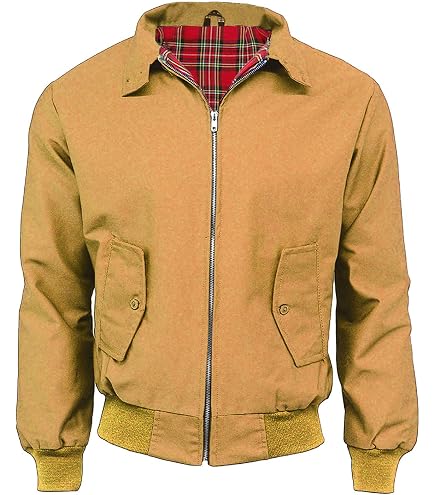 Amazon.com: Spirit of England Black Harrington-Style Jacket Winter