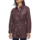 Levi's Women's Faux Leather Belted Shirt Jacket (Standard & Plus Sizes)