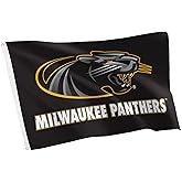 Desert Cactus University of Wisconsin Milwaukee Flag - 3 x 5 Feet UWM Panthers Banner, Indoor/Outdoor Durable Fabric Display (Style C)