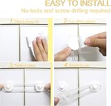 Redamancy 8pcs Child Safety Locks Cabinets Fridge No Tools Needed view 3
