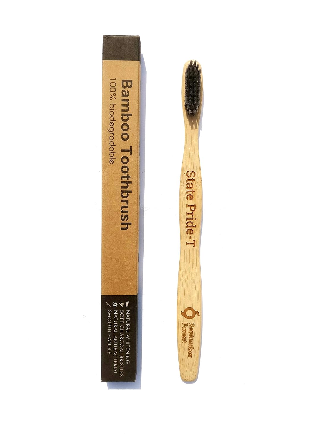 charcoal Bamboo biodegradable Toothbrush