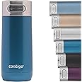 Contigo Luxe Autoseal Travel Mug, Stainless Steel Thermal Mug, Vacuum Flask, Leakproof Tumbler, dishwasher safe, Coffee Mug with BPA Free Easy-Clean Lid, Cornflower, 360 ml