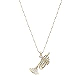 chelseachicNYC Crystal 3D Trumpet Necklace