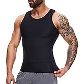 MISS MOLY Compression Shirts for Men Tummy Control Undershirt Gynomastica Slimming Vest Waist Trainer Tank Top Shapewear