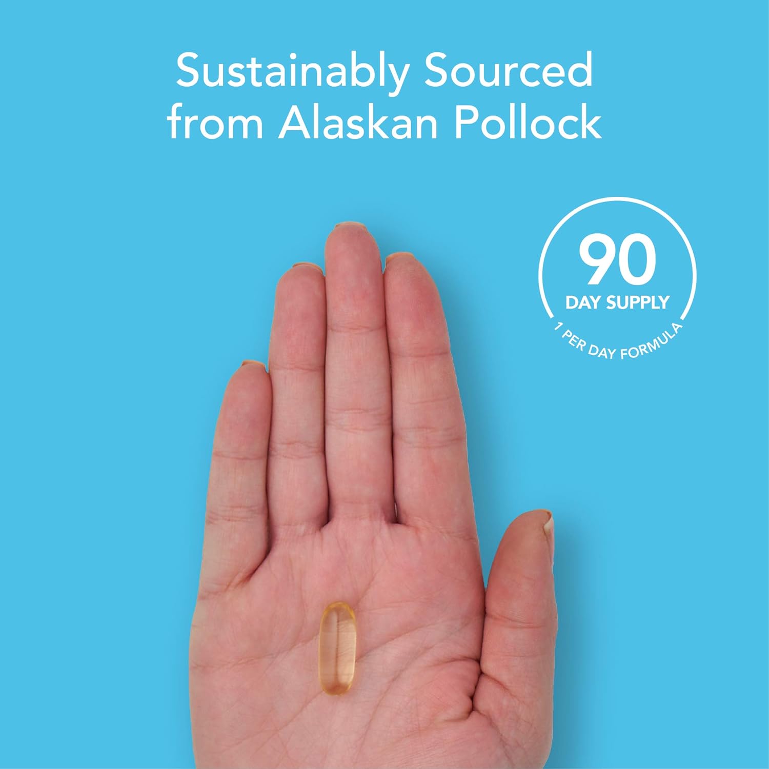 Omega-3 Wild Alaskan Fish Oil (1250mg per Capsule) with Triglyceride EPA & DHA | Heart, Brain & Joint Support | IFOS 5 Star Certified, Non-GMO & Gluten Free (90 Softgels): Health & Personal Care