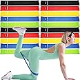 Deekin 20 Set Resistance Bands for Women Men 10-115 Lbs 5 Different Resistance Levels Loop Exercise Bands for Leg Booty Working Out Gym