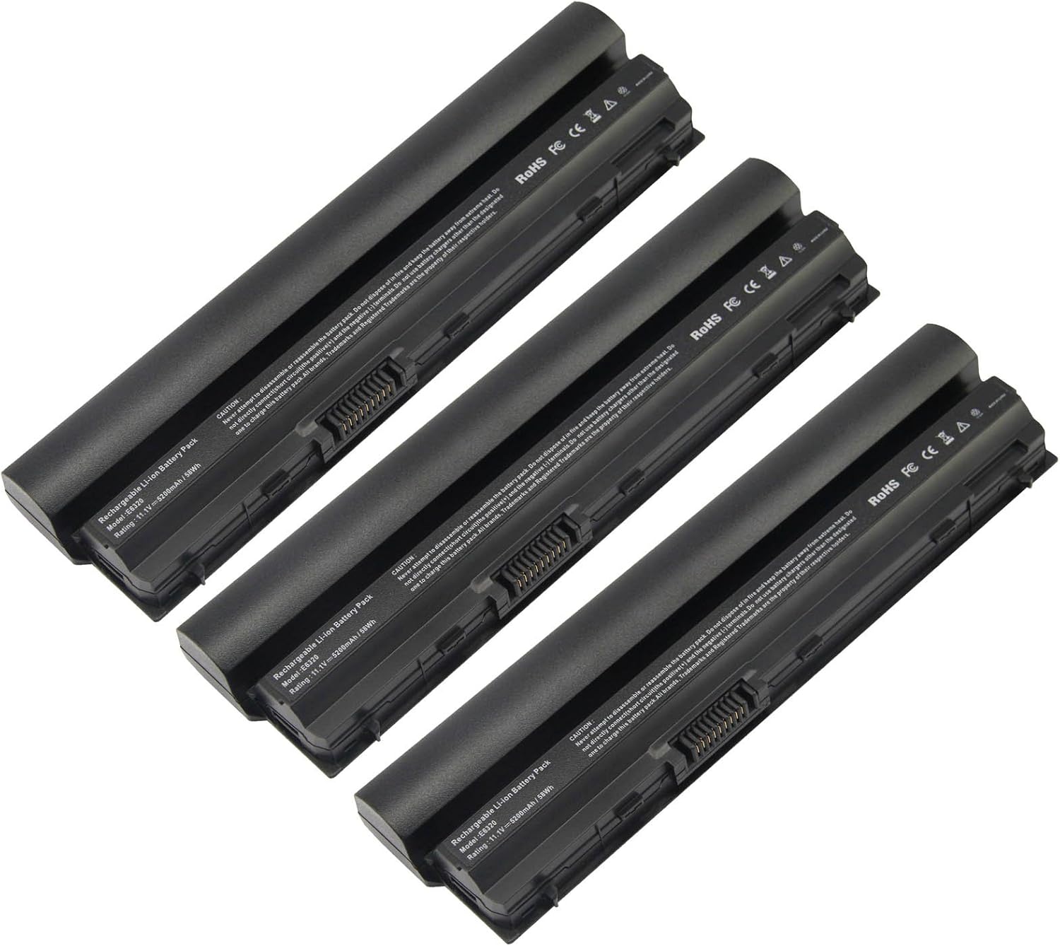Fancy Buying 58Wh 6-Cell New Laptop Battery for Dell Latitude E6220 E6230 E6320 E6330 E6430s,Compatible P/N: FRR0G RFJMW K4CP5 7FF1R 312-1241 312-1242 RXJR6 TPHRG UJ499 CPXG0 V7M6R WJ383 (3 Pcs)