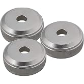 Yibuy Silver Copper Trumpet Cornet Valve Piston Button Cap Screw Trumpet Accessory Pack of 3