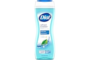 Dial Spring Water Hydrating Body Wash, 473ml, Dermatologist Tested, Free from Silicones, Parabens, Phthalates, SLES/SLS, Pack