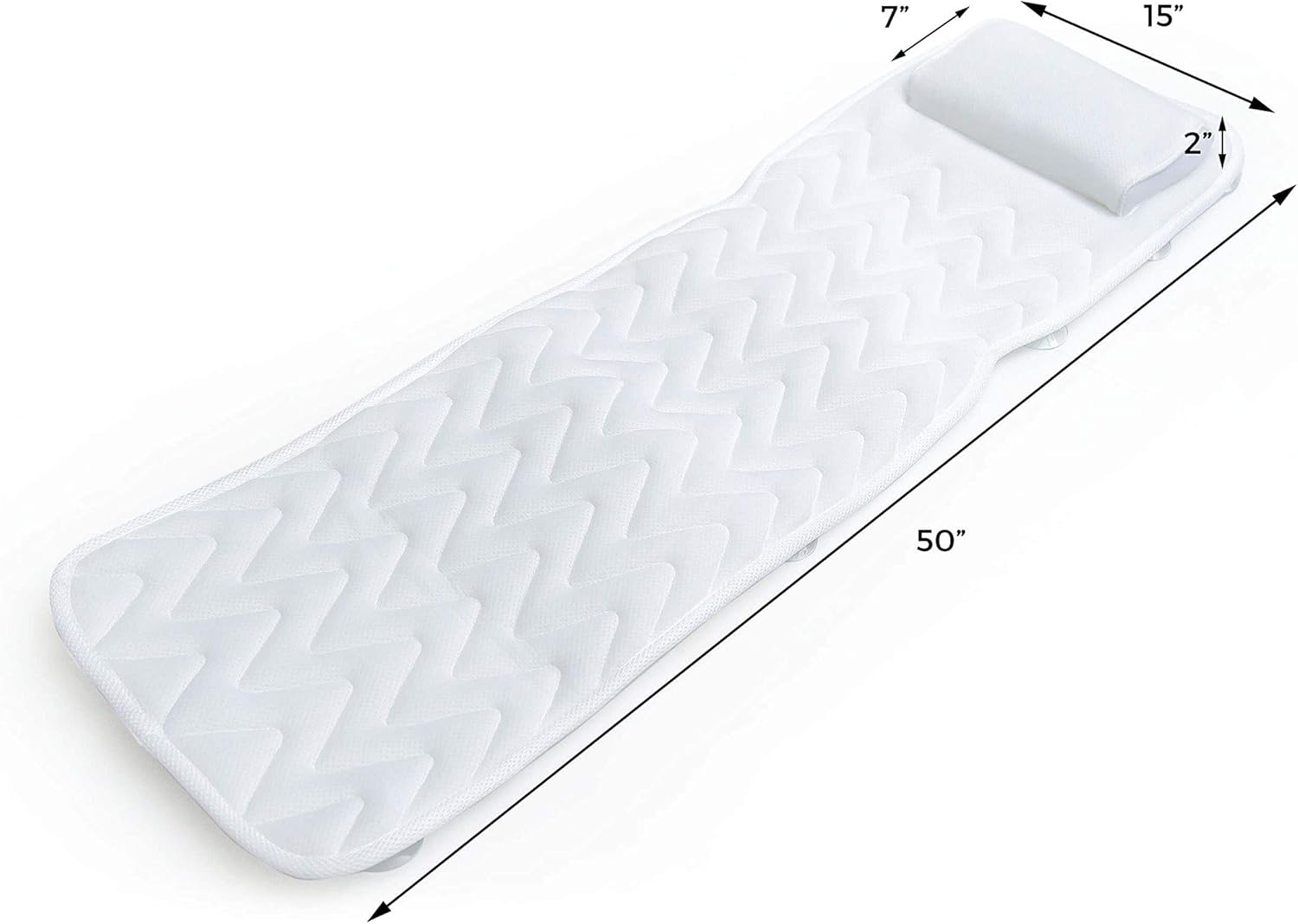 IndulgeMe Full Body Bath Pillow - Non-Slip, Plus Konjac Bath Sponge, Luxurious Mat, Bath Pillows for Tub Neck and Back Support: Home & Kitchen