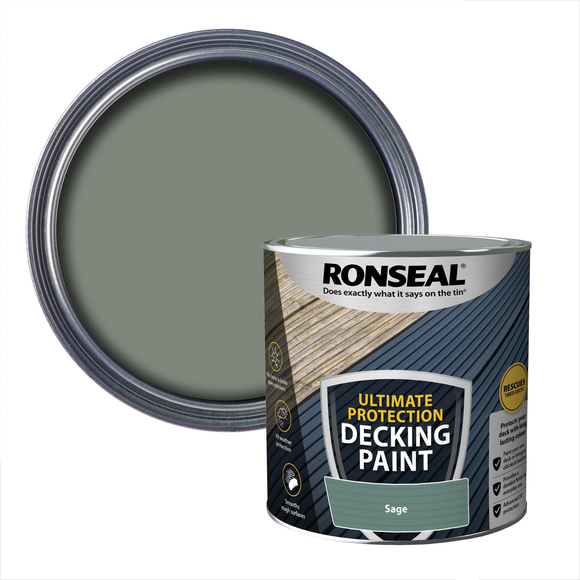 Ronseal Ultimate DECKING Paint SAGE 2.5L