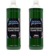 Alphacool Eiswasser Crystal Premixed PC Coolant, 1000ml, Green UV, 2-Pack