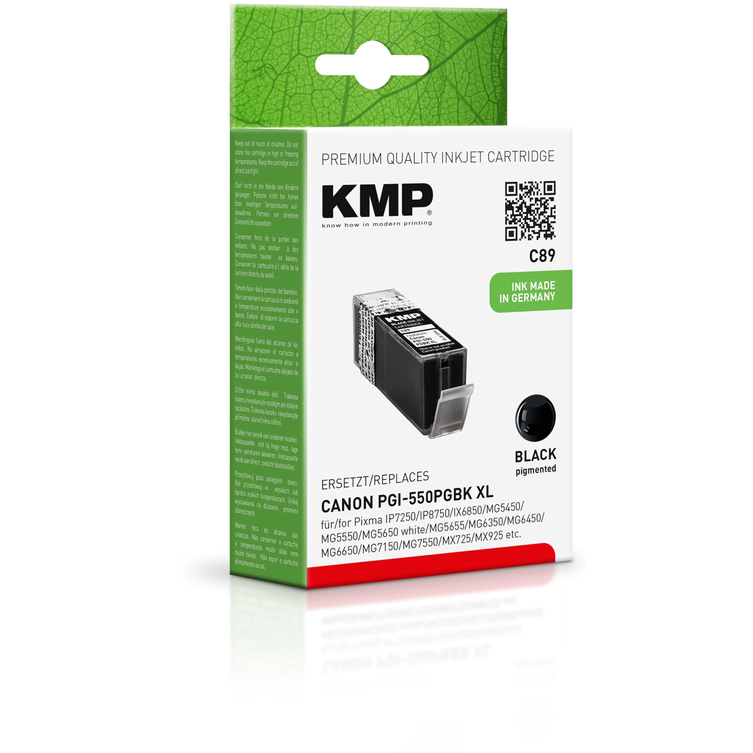 KMP C89D Canon PGI-550XL Black Double Pack