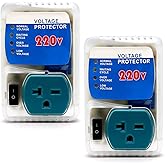 [ETL Listed] BSEED Surge Protector, Surge Protector Outlet for Home Appliances, Voltage Protector Suit for Refrigerator, TV, Computer and Freezer, Adjustable Voltage Regulator, 220V, 4400W, 2 Pac