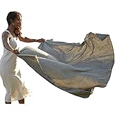 Pang Wangle Bug Repellent Tranquil Blanket with Insect Shield Technology Repels Mosquitoes, Ticks, Flies and More in One of a Kind Handmade Khadi Cotton (Black)