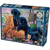 Cobblehill 85017 500 pc Trouble in the Garden Puzzle, Various