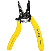 IDEAL Electrical Reflex Super T-Stripper Wire Strippers, 8–16 AWG Solid, 10–18 AWG Stranded, Ergonomic Wire Cutter and Stripp