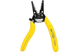 IDEAL INDUSTRIES IDEAL Electrical 45-615 Reflex Super T Stripper - 8-18 AWG Solid, Yellow, Wire Stripper, Plier Nose, Slide Lock, Textured Grips