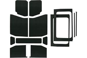 Design Engineering Boom Mat Black Complete Sound Deadening Kit Compatible with 4-Door Jeep Wrangler JL (2018-up)