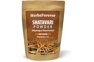 HerbsForever Shatavari Powder (Roots/Tuberous Roots)(Asparagus Racemosus) (Ayurvedic herb) for Female Support, (Organic Certified), 8.11 Oz, 230 GMS