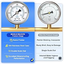 MEANLIN MEASURE 0~300Psi Dry Pressure Gauge