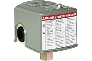 ONYLRAEP Water Pressure Switch 30-50 PSI Well Pump Pressure Control Switch Electric Auto Control Adjustable Differential 1/4" Female NPT