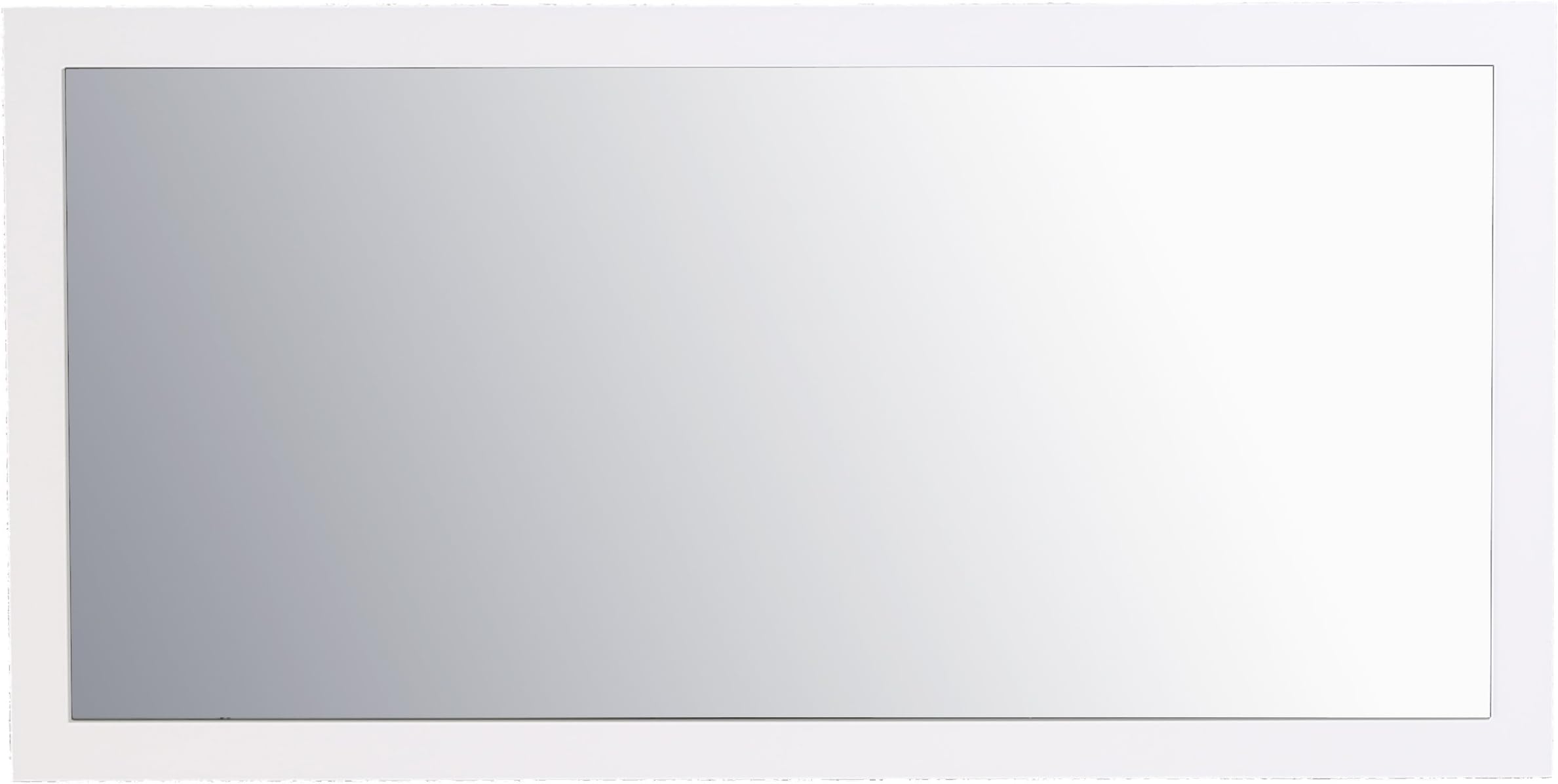 Eviva Full Length Bathroom Mirrors for Wall - Glossy White Framed Bathroom Mirrors for Vanity - 60 Inch Mirror Bathroom, Living Room,Bedroom - Bathroom Vanity Mirror 60 x 30