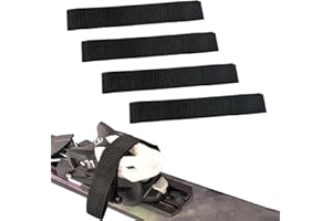 ASDMM Ski Brake Retainer Straps - 4 Pcs Snowboard Brake Nylon Immobilization Bands, Skiing Aid Tool for Brake Hold-Down, 13" L x 1" W
