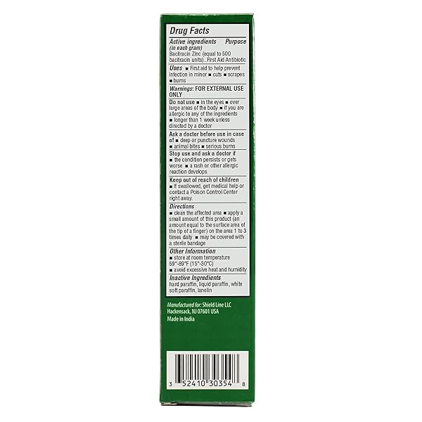 MED PRIDE BACITRACIN WITH ZINC ANTIBIOTIC OINTMENT 4 PACK OF 1 OZ TUBES, FIRST AID FOR SKIN IRRITATIONS, CUTS, BURNS, DIAPER RASH, DERMATITIS, ECZEMA