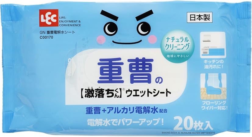 Amazon 重曹の激落ちくん ウェットシート 枚入 重曹 アルカリ電解水 キッチンクリーナー剤 通販